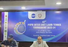 इंजीनियर्स इंडिया लिमिटेड (ईआईएल) ने नई दिल्ली में 42वें पीएसपीबी इंटर यूनिट लॉन टेनिस टूर्नामेंट की मेजबानी की 001db93d b64e 414a be2f de89a663e1b5