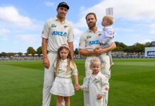 NZ vs AUS: टिम साउथी और केन विलियमसन ने 100वें टेस्ट का मनाया अनोखा जश्न, अपने बच्चों के साथ मैदान पर आए 08 03 2024 duochild 23669977