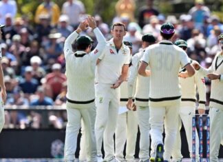 NZ vs AUS: क्राइस्टचर्च में तेज गेंदबाजों ने पहले दिन कहर बरपाते हुए झटके 14 विकेट, ऑस्ट्रेलिया का पलड़ा रहा हावी 08 03 2024 nzvsaus 23670070