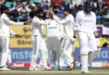 5वां टेस्ट, दिन 3 | धर्मशाला के हिमाचल प्रदेश क्रिकेट एसोसिएशन स्टेडियम में भारत 477 रनों पर आल आउट; इंग्लैंड (218) को 259 रनों से आगे। India Won Dharamshala test