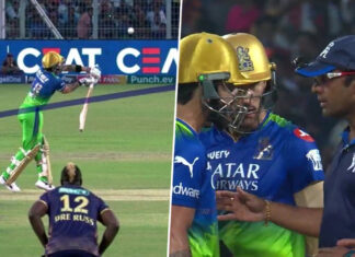 KKR के खिलाफ कोहली को आउट देने पर विवाद 34 20