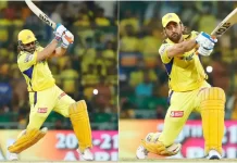 धोनी ने 101 मीटर लंबा छक्का लगाया ms dhoni 109441228