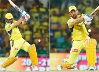 धोनी ने 101 मीटर लंबा छक्का लगाया ms dhoni 109441228