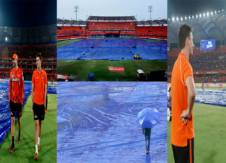 गुजरात-हैदराबाद मैच बारिश के कारण रद्द SRH vs GT Match abandoned without a ball being bowled due to rain