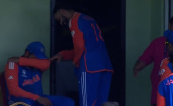 रोहित जीत के बाद इमोशनल हुए, टीम इंडिया टी-20 वर्ल्ड कप के फाइनल में पहुंच गई Rohit Sharma and Virat Kohli 1