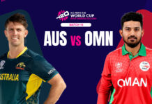 टी-20 वर्ल्ड कप में ऑस्ट्रेलिया vs ओमान aus vs omn