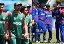 नेपाल की पारी में तंजीम की रोहित पौडेल से हुई कहा-सुनी kkr 73 1718557372