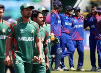 नेपाल की पारी में तंजीम की रोहित पौडेल से हुई कहा-सुनी kkr 73 1718557372