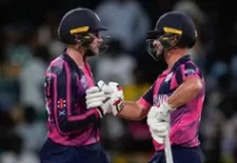 नामीबिया के खिलाफ पहली बार टी-20 मुकाबला जीता स्कॉटलैंड scotland beat namibia t20 world cup