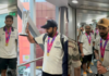क्रिकेट टीम के वतन वापस लौटने पर इंदिरागांधी एयरपोर्ट पर किया गया भव्य स्वागत। Screenshot 2024 07 04 103202 e1720069397193