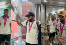 क्रिकेट टीम के वतन वापस लौटने पर इंदिरागांधी एयरपोर्ट पर किया गया भव्य स्वागत। Screenshot 2024 07 04 103202 e1720069397193