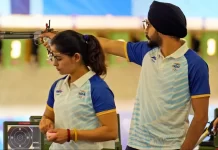 मनु-सरबजोत को पिस्टल शूटिंग मिक्स्ड में ब्रॉन्ज manu bhaker sarabjot