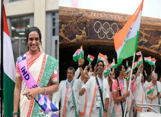 सीन नदी पर पेरिस ओलिंपिक की ओपनिंग सेरेमनी paris olympics 2024 opening ceremony large 0036 150