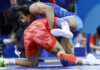 ओलिंपिक चैंपियन को पटकते ही झूम उठीं विनेश Wrestling Women's Freestyle 50kg 1/8 Final