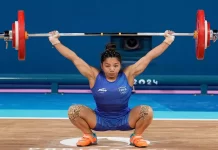 वेटलिफ्टर मीराबाई चानू ओलिंपिक मेडल चूकीं mirabai chanu olympic 112355965