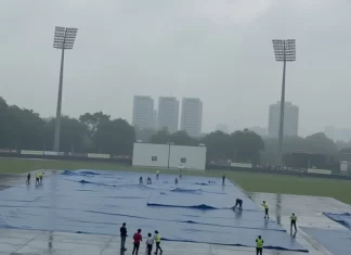 ग्रेटर नोएडा में लगातार बारिश के कारण अफगानिस्तान और न्यूजीलैंड के बीच होने वाला मैच में देरी aphaganistana aura n yujilainda ke bica testa maica gretara no eda mem mausama aura tikata ki janakari