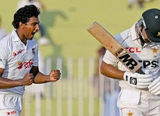 रावलपिंडी टेस्ट- पाकिस्तानी टीम दूसरी पारी में भी लड़खड़ाई pakistan vs bangladesh 2nd test afp 1
