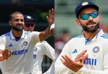 आकाशदीप ने विराट के बैट से शाकिब अल हसन की बॉल पर लगातार 2 छक्के लगाए download