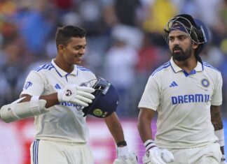 दूसरे दिन के खेल में दूसरी पारी में भारत ने बिना विकेट गंवाए 172 रन बनाए Yashasvi Jaiswal and KL Rahul