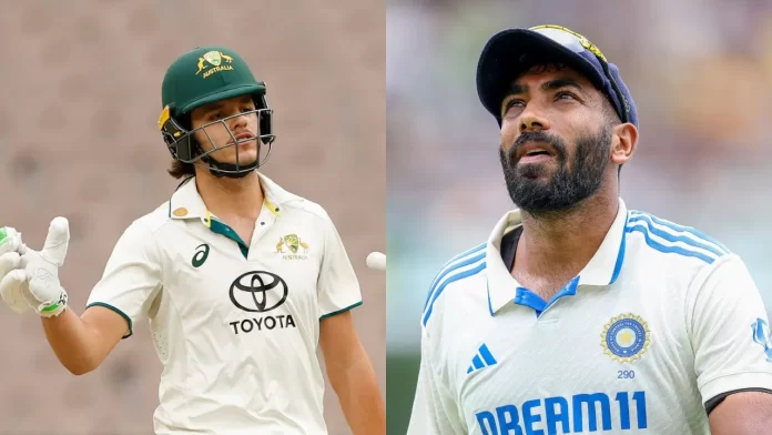 sam konstas vs jasprit bumrah