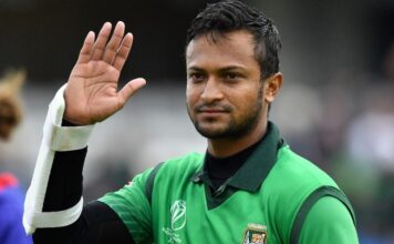 बांग्लादेशी क्रिकेटर शाकिब अल हसन की बॉलिंग इंग्लैंड में बैन shakib al hasan wc 20190698394
