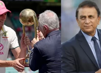 बॉर्डर ने ऑस्ट्रेलिया को ट्रॉफी दी, गावस्कर को नहीं बुलाए जाने पर विवाद border 1024x576