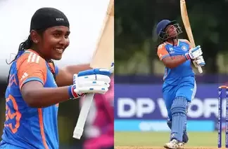 अंडर-19 टी-20 विमेंस वर्ल्ड कप में पहली बार जी त्रिशा ने लगाया शतक gongadi trisha 117626094