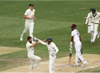 श्रीलंका और ऑस्ट्रेलिया के बीच गॉल में दूसरा टेस्ट में ऑस्ट्रेलिया पहली पारी में 419 रन पर ऑलआउट aus wi test