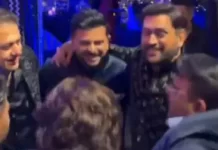 पंत की बहन के शादी समारोह में धोनी और रैना की मौजूदगी, तस्वीरें वायरल ms dhoni suresh raina 29809263