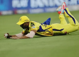 25 मीटर दौड़कर त्रिपाठी ने लपका शानदार कैच, दर्शक रह गए दंग! 1744697564 704735