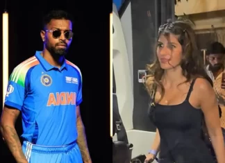 हार्दिक पंड्या की रुमर्ड गर्लफ्रेंड जैस्मिन वालिया मुंबई इंडियंस की टीम बस में नजर आईं harathaka padaya jasamana valya 57c98b6e8cb2525246fdafd996c19497