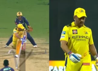 धोनी विवादित फैसले से आउट, फैंस में गुस्सा और सोशल मीडिया पर मचा बवाल ipl 2025 323532582