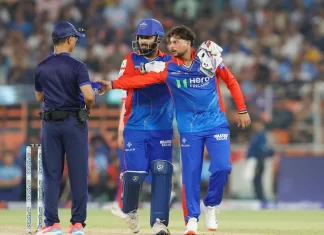 कुलदीप यादव ने मुकेश कुमार पर दिखाया गुस्सा u8s23h5g rishabh pant kuldeep yadav 625x300 18 April 24