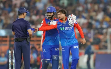 कुलदीप यादव ने मुकेश कुमार पर दिखाया गुस्सा u8s23h5g rishabh pant kuldeep yadav 625x300 18 April 24