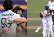 गॉल टेस्ट के पहले दिन शांतो और मुशफिकुर की सेंचुरी SL vs BAN