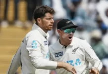 जिम्बाब्वे के खिलाफ पहले टेस्ट से सैंटनर संभालेंगे न्यूजीलैंड की कप्तानी — लामथ की चोट के चलते बदलाव santner 1 1753795785