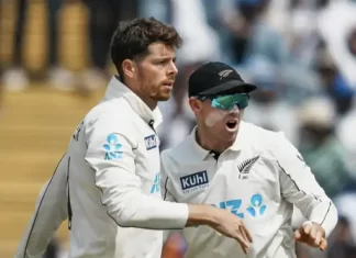 जिम्बाब्वे के खिलाफ पहले टेस्ट से सैंटनर संभालेंगे न्यूजीलैंड की कप्तानी — लामथ की चोट के चलते बदलाव santner 1 1753795785