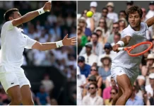 जोकोविच 14वीं बार US ओपन के सेमीफाइनल में पहुंचे wimbledon 2025 novak djokovic reaches semifinal record 14th time fabio cobolli jannik sinner 7de198e8ced33fb5e2cc14116451cbe9