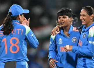 विमेंस वर्ल्ड कप के सेमीफाइनल में पहुंचा मेजबान भारत — इतिहास रचने की ओर एक और कदम indian women team (3) 1761281808526