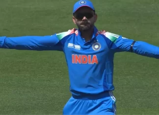 कोहली का सेलिब्रेशन सुर्खियों में: डी-कॉक के आउट होते ही किया मजेदार डांस 04 03 2025 virat kohli dance ind vs aus 23894494