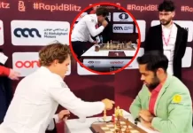 चेस वर्ल्ड चैंपियन कार्लसन ने फिर टेबल पर हाथ पटका: मुकाबले के दौरान भावनाओं का उबाल Magnus Carlsen slams the table 2025 12 165c80d95340f51fdd8aca1dc89a5536