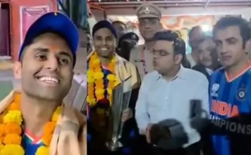 कप्तान सूर्या वर्ल्ड चैंपियन बनने के बाद हनुमान मंदिर पहुंचे, भगवान के दर्शन कर जताई कृतज्ञता india hanuman temple surya gambhir 1773023273956