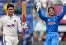 गिल-मंधाना BCCI इंटरनेशनल क्रिकेटर ऑफ द ईयर चुने गए shubman gill and smriti mandhana awards prize money pti