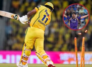 IPL рдореЗрдВ рд░реЛрдорд╛рдВрдЪрдХ рдкрд▓: рд╕реИрдорд╕рди рдХрд╛ рдмреИрдЯ рдЫреВрдЯрд╛, рддреНрдпрд╛рдЧреА рдХреА рдЧреЗрдВрдж рдкрд░ рдХреНрд▓реАрди рдмреЛрд▓реНрдб image 2026 04 15T182717.725