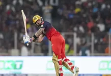 पाटीदार के कैच पर विवाद, अंपायर के फैसले से नाराज़ दिखे विराट कोहली—मैदान पर गरमाया माहौल virat 5 boundary 1777570781